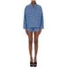 Moschino Veste en jean à logo intégral Bleu Taille : 42