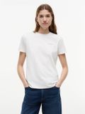 Tommy Hilfiger Dames 1985 REG MINI CORP LOGO C-NK SS WW0WW3787702Z001 Wit (Nos Ecru) XXS