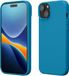 kwmobile Housse pour iPhone 15 - Étui fin en TPU avec finition douce - Bleu Caraïbes