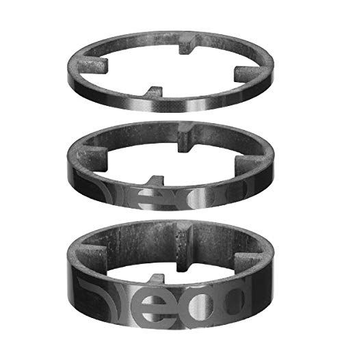 Deda Elementi HSS 46 mm Carbon Spacer Set - 3 Pieces - Black