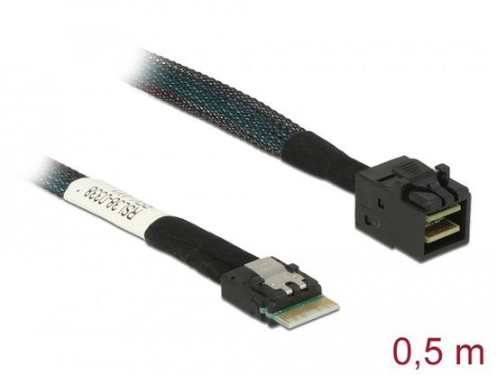 Delock Cable Slim SAS SFF-8654 4i > Mini SAS HD SFF-8643 50 cm