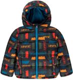 Levi's Kids Core Aop Puffer Jas Grijs 6 Years Jongen
