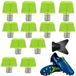 Boulons M5 - Bouchons de remplacement premium - 12 pièces - 7 mm/10 mm - Nylon/Métal - Antidérapant/Durable - Crampons de football
