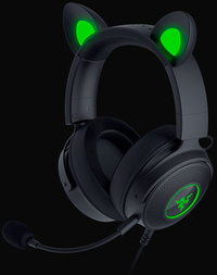Razer Kraken V2 Pro - Headset - Kitty Editie - Zwart - USB - 7.1 Surround - Over-ear