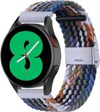 By Qubix - Braided Nylon Watch Strap for Garmin Forerunner 55/70/165/170/245/570/645 - Multicolor Dark - 20mm