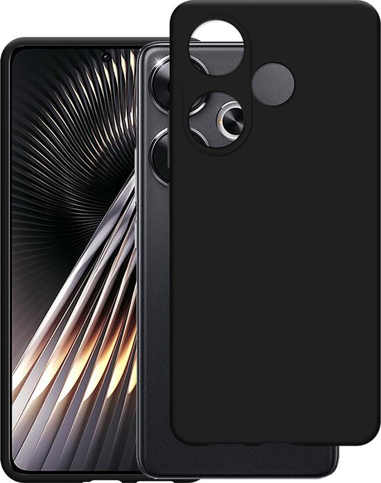 Just in Case TPU Case hoesje geschikt voor Xiaomi Poco F6 - Effen Zwart - TPU (Zacht)