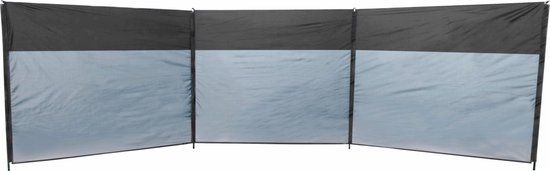 Eurotrail Windscherm Sun Set - Grijs Charcoal - 500x140cm - Polyester