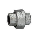 Riegler TFV 330-20-D Schroefverbinding 330, vlakke dichting, IG/IG, Rp/Rp 2, NBR-afdichting, bedrijfstemperatuur. -20 °C tot 200 °C, zwart gehard gietijzer, vuurverz.