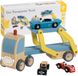 Lobbes Speelgoed BV Classic World Houten Transporter met 3 Auto's