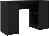 vidaXL Bureau Zwart Eiken 120x42x76 cm