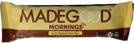 Madegood Morning bar chocolate chip 30 gram