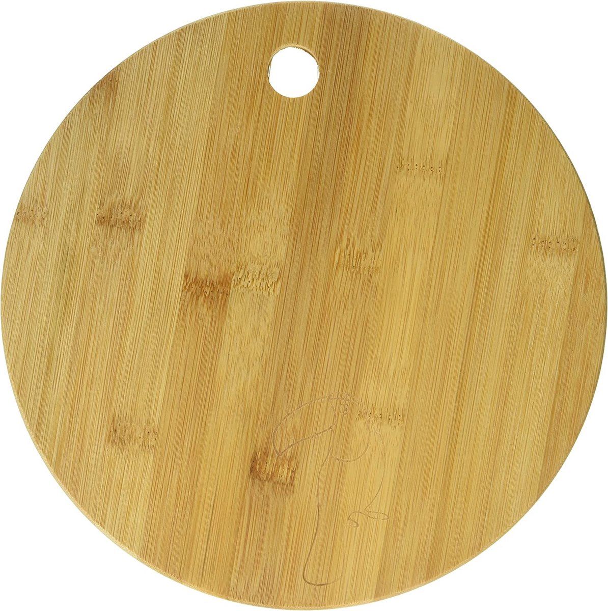 FACKELMANN Snijplank Tropical, bamboe snijplank met tukan-gravering, ontbijt- of broodplank, breuk- en snijbestendige houten planken