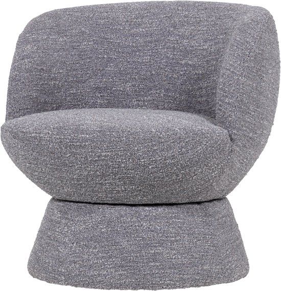 WOOOD Shuffle Draaifauteuil - Grijs Melange