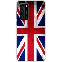 Huawei Siliconen hoesje compatibel met P40 Engelse vlag