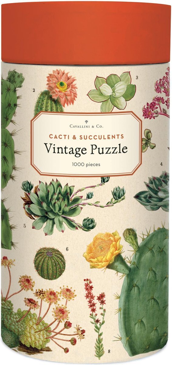 Cavallini & Co vintage puzzel - Cacti & Succulents