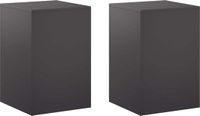 vidaXL Plantenstandaard 2 stuks Zwart 40 x 40 x 60 cm Staal