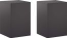 vidaXL Plantenstandaard 2 stuks Zwart 40 x 40 x 60 cm Staal