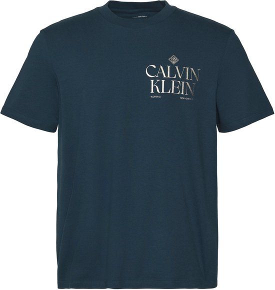 Calvin Klein Jeans Heren T-shirt Katoen Blauw S