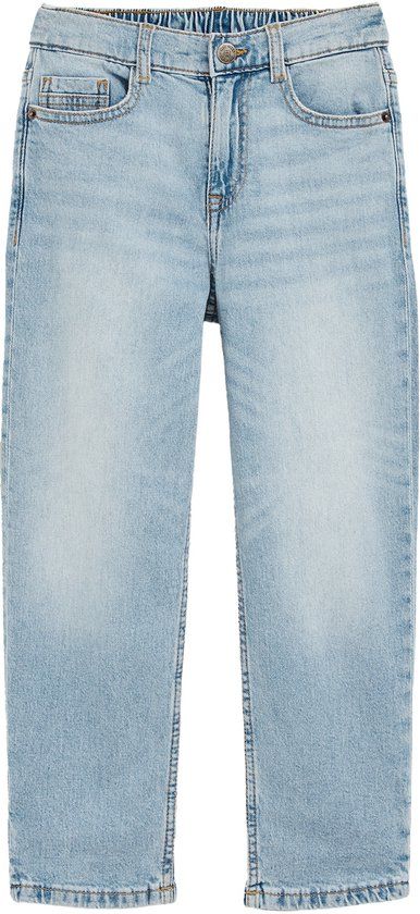 WE Fashion Jongens loose fit jeans light blue denim 98