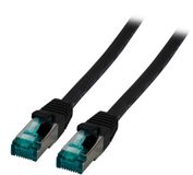EFB Elektronik MK6001.0,25B netwerkkabel Zwart 0,25 m Cat6a S/FTP (S-STP) Rond