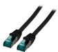 EFB Elektronik MK6001.0,25B netwerkkabel Zwart 0,25 m Cat6a S/FTP (S-STP) Rond