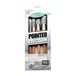 Axus Decor Poseelpenseel met puntige precisie, set van 4 (grijze serie)