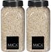 Mica Decorations decoratie stenen/granulaat - 2x - 650ml - creme - hobby steentjes