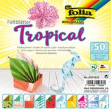 Folia Paper Folia Vouwblaadjes 80gr 15x15cm 50v 2z Tropical | 140 stuks