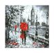 Homemania Afbeelding Londen – 3 steden en landschappen per woonkamer, slaapkamer – meerkleurig, 69 x 3 x 50 cm, polyester, hout