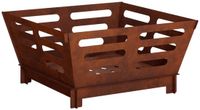 vidaXL - Brasero - Couleur rouille - 40 x 40 x 20 cm - Acier