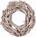 Wan GmbH Couronne en bois gris 40cm