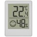 TFA Dostmann Digitale mini thermo-hygrometer, 30.5039.02, kamerthermometer, meetapparaat voor temperatuur en luchtvochtigheid, met smiley comfortzones, wit