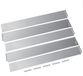 Bordure de pelouse Acier galvanisé - 1 m - 13 cm de haut - 5 pièces - Argent