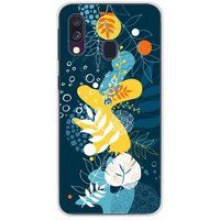 1001 coques Samsung Galaxy A40 Sea flowers bedrukt siliconen hoesje