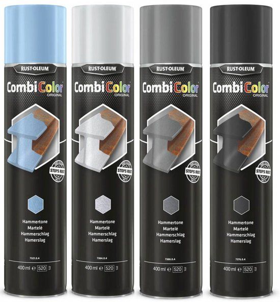 Rust-oleum Combicolor Hamerslag - Lichtblauw 7321 - 400 ml spuitbus