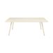 Fermob Table rectangulaire Luxembourg Beige Aluminium Designer Frédéric Sofia