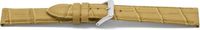 Wow Universeel F339 Leder Beige 18mm Horlogeband