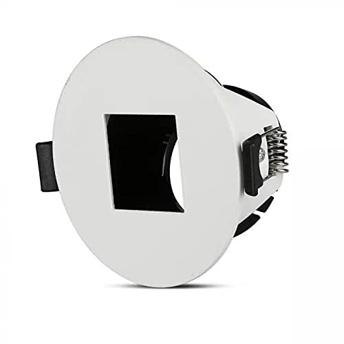 V-tac LED-inbouwspot GU10 met vierkante doorsnede, kleur wit met zwarte binnenruimte