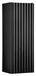 AC-Déco Hangende badkamerkast, zwart, mat, 20 cm, bovenkast, 1 deur, modern design