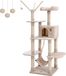 FEANDREA Krabpaal met hangmat, hol en sisalstengel, beige