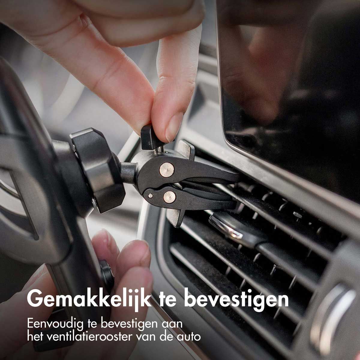 iMoshion 3-in-1 Telefoonhouder Auto - Universeel en Verstelbaar - Zwart