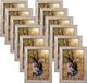 Merkloos EXYGLO Set van 12 rustieke fotolijsten 13 x 18 cm met natuurlijke houtnerf voor foto's 18 x 13 cm, collage, voor wandmontage of op tafel