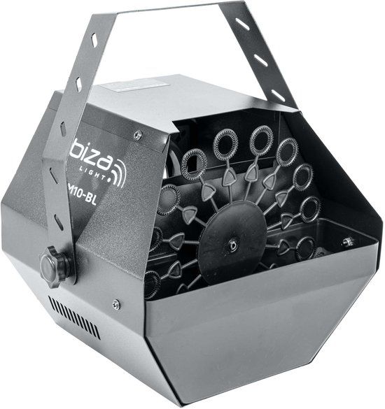 Ibiza Light LBM10-BL Draagbare Bellenblaasmachine Zwart