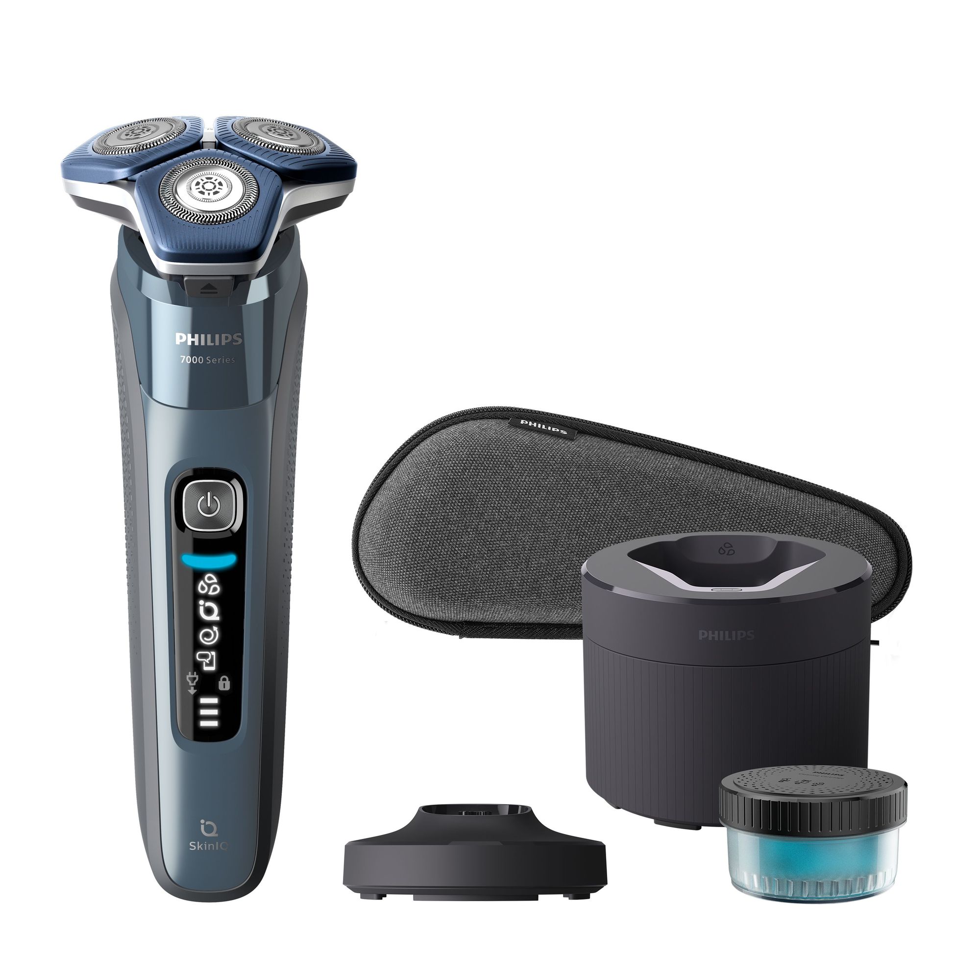 Philips SHAVER Series 7000 S7882/55 - Elektrisch scheerapparaat - Roterend - Nat en Droog - Blauw