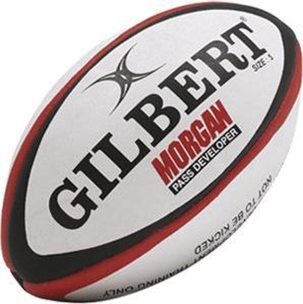 Gilbert rugbybal Morgan Pass Developer maat 5 rood
