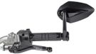 Chaft Goedgekeurde omkeerbare motorfietsspiegel - Only Handle (l'unité) - Zwart