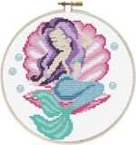 Needleart World Zeemeermin voorbedrukt borduren (pakket)