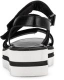 Gabor Dames Platte Sandalen Leer Klittenband Lente/Zomer 2025