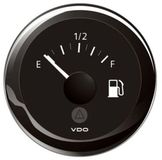 VDO Viewline Zwarte Brandstofmeter Ø52mm 240-33 Ohm