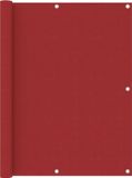 vidaXL Balkonscherm 120x600 cm Oxford Stof Rood